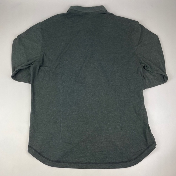 Linksoul Golf Mens Size XL Long Sleeve Button Down Hybrid Stretch Shirt Charcoal - Picture 3 of 6